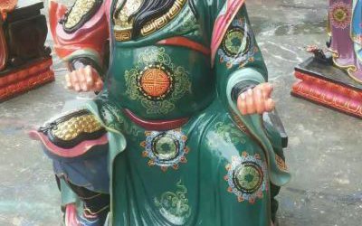 玻璃鋼彩繪景區(qū)仿真太歲神像雕塑