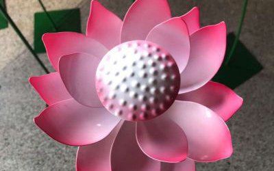 池塘玻璃鋼仿真荷花雕塑