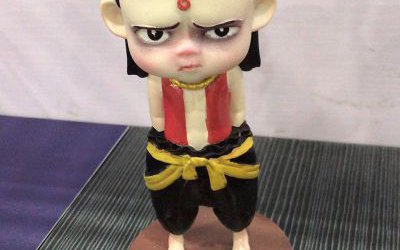 商場(chǎng)電影院創(chuàng)意卡通擺件玻璃鋼哪吒雕塑