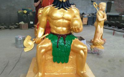 景區(qū)玻璃鋼炎帝神農(nóng)氏彩繪神像