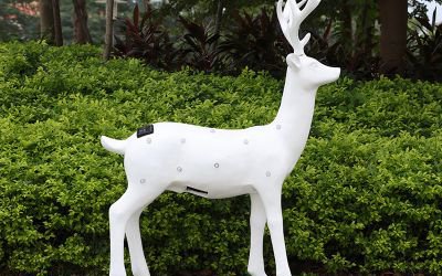 戶(hù)外公園玻璃鋼鹿雕塑