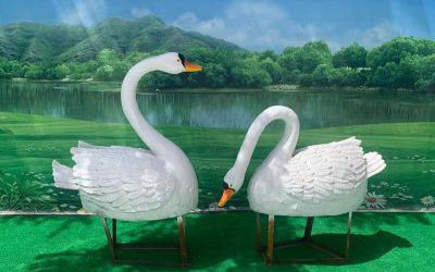 景區(qū)玻璃鋼仿真動(dòng)物天鵝雕塑
