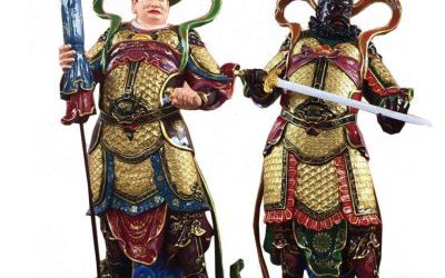 寺廟擺放玻璃鋼仿真四大天王神像雕塑