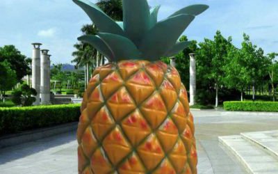 農(nóng)場大型景觀玻璃鋼仿真水果菠蘿雕塑