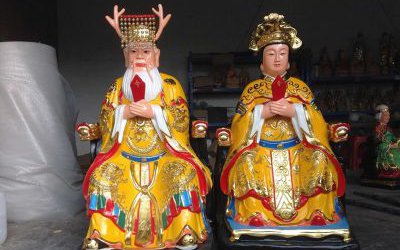 寺廟景區(qū)大型玻璃鋼彩繪神佛龍母龍王雕塑