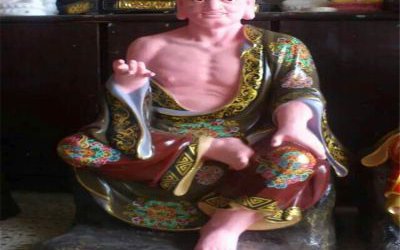 玻璃鋼彩繪寺廟景區(qū)菩薩十八羅漢雕塑